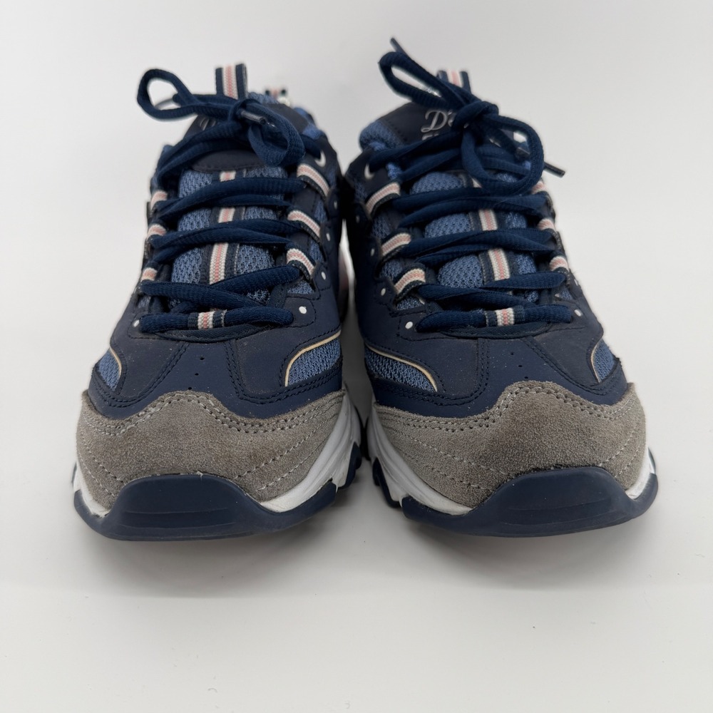 Skechers DLites Fresh Start Navy Blue Pink Sneakers 11947 Womens Size 8.5 - Picture 3 of 10
